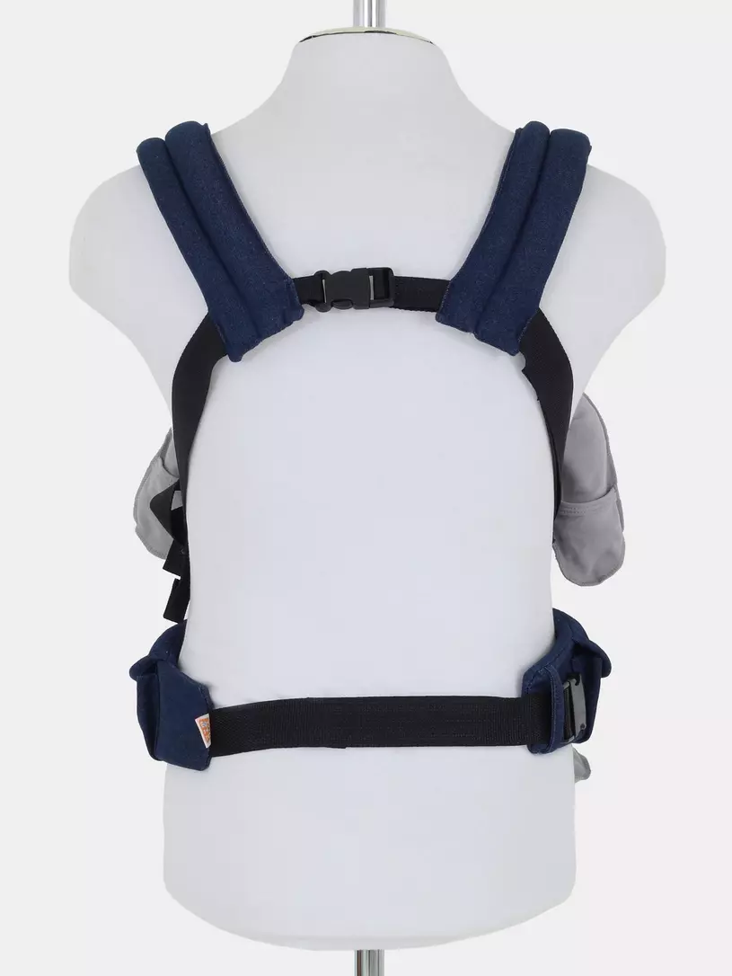 Рюкзак-кенгуру Топотушки Деним стежка синий