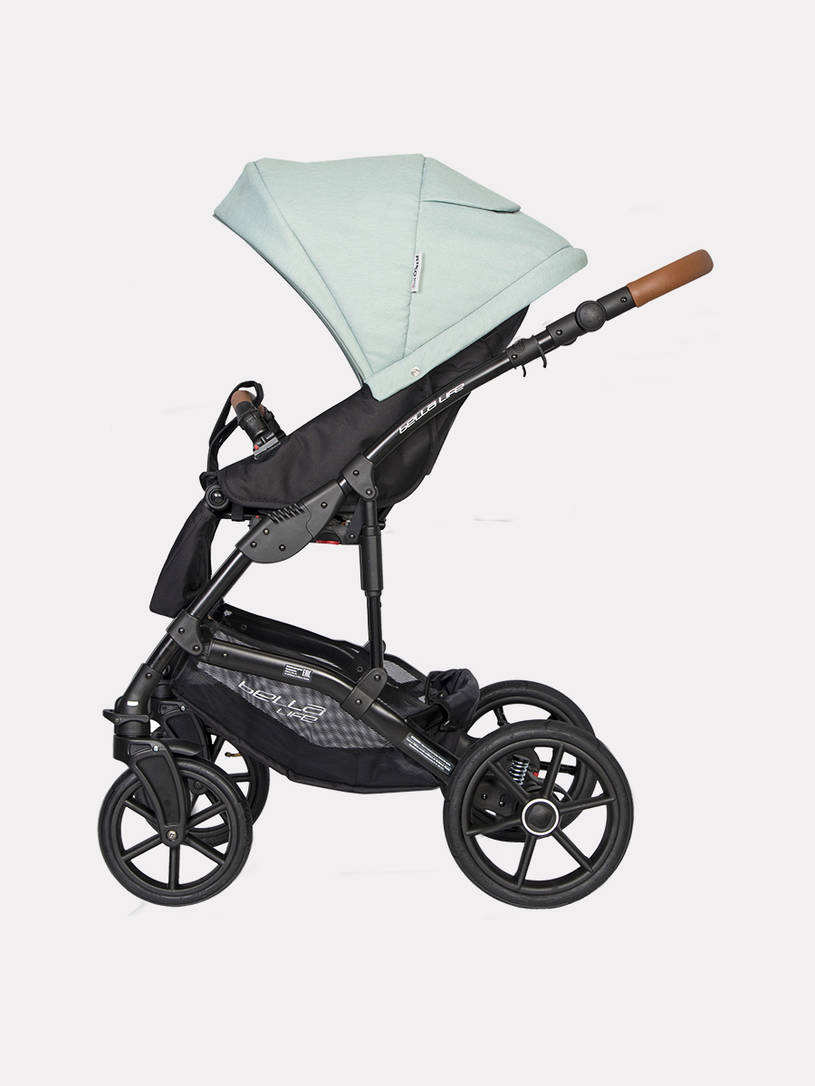 Коляска 2 в 1 Riko Basic Bella Life 02 Basil мятный
