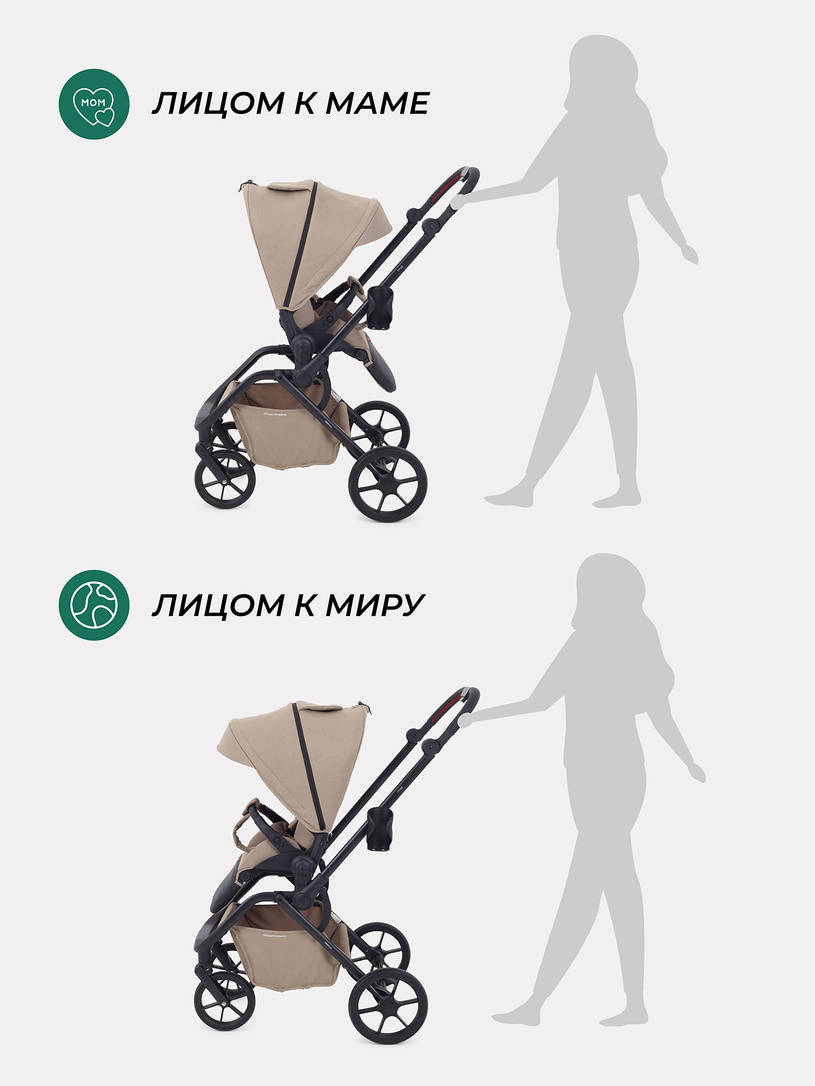 Коляска прогулочная Mowbaby Mio Latte