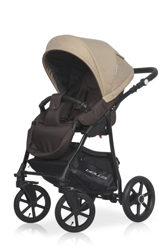 Коляска 3 в 1 Riko Basic Bella 07 бежево-коричневый