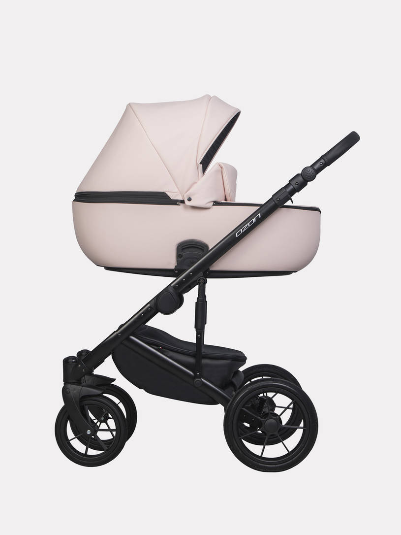 Коляска 3 в 1 Riko Basic Ozon Pastel 01, Розовый