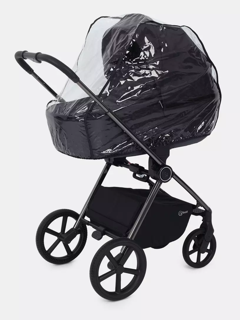 Коляска 2 в 1 Rant Teo Black Chrome Black