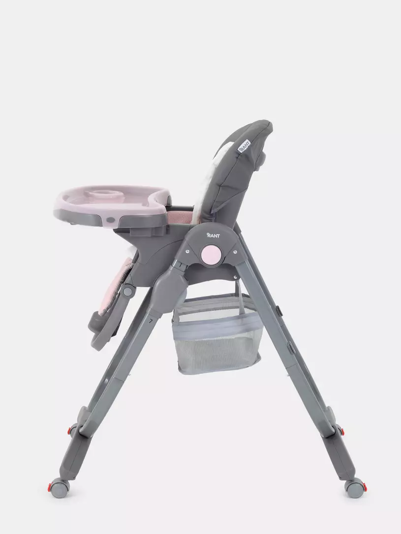 Стульчик для кормления Rant Cafe grey-pink