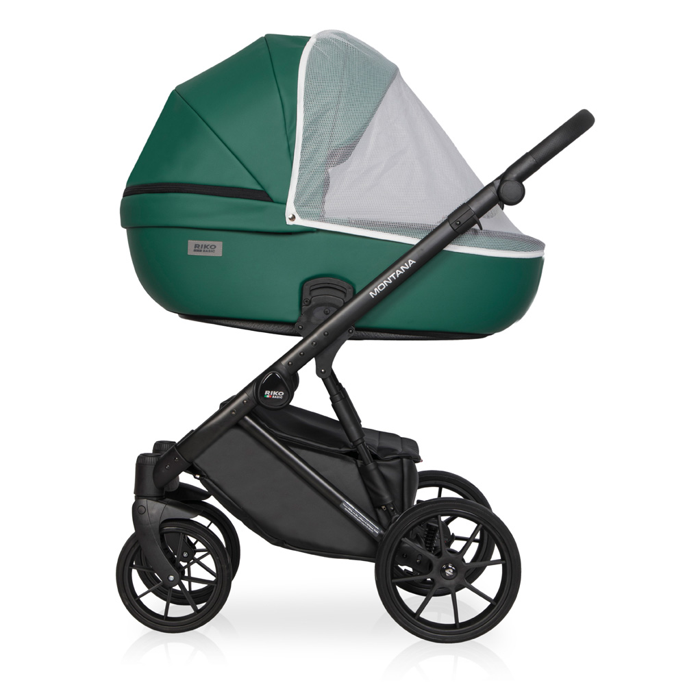 Коляска 3 в 1 Riko Basic Montana Ecco 13 Emerald зеленый