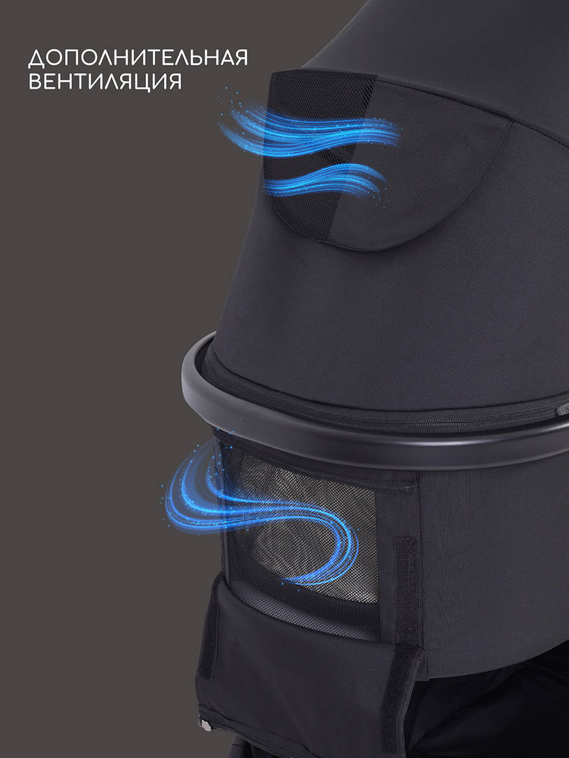 Коляска 2 в 1 Rant Basic Wave Black