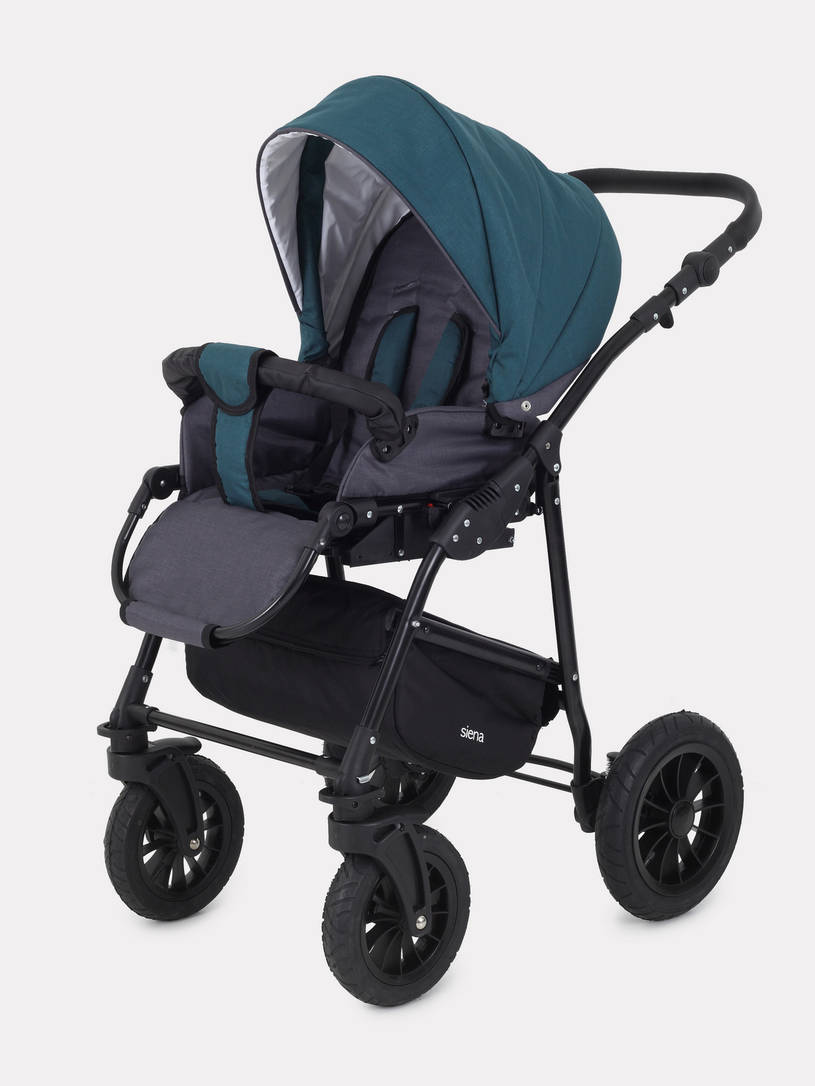 Коляска Rant Siena 2024 04 серый - темно-бирюзовый
