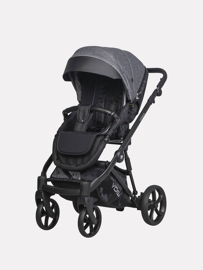 Коляска 2 в 1 Riko Basic YOGA, 01 ГРАФИТ