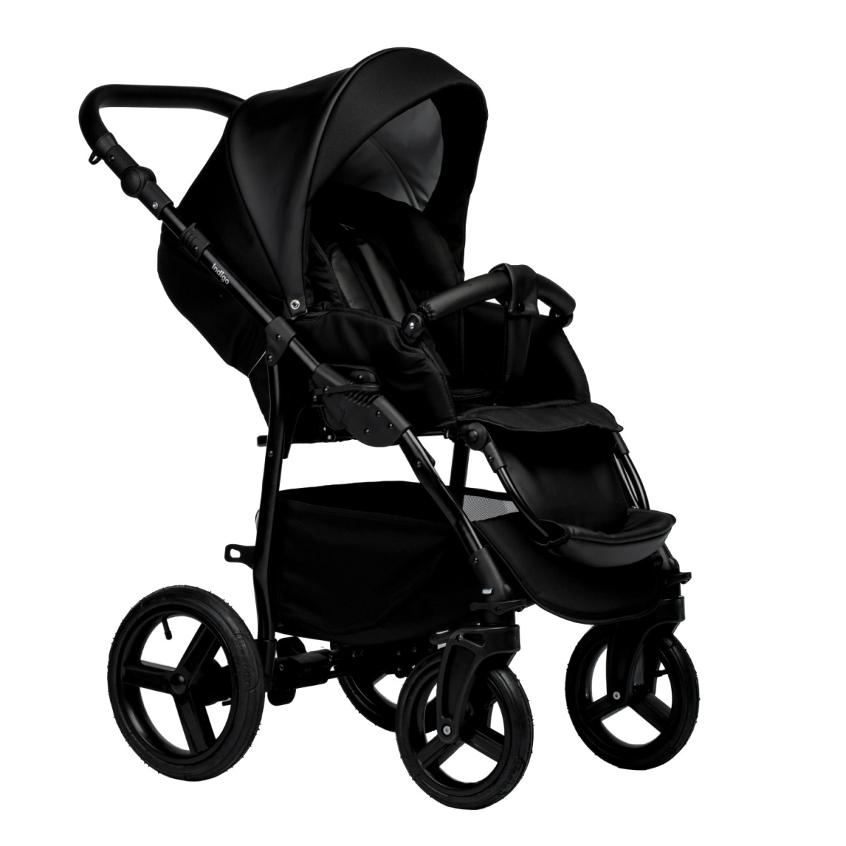 Коляска 2 в 1 Indigo Impulse Eco, Ie 08 (Черный)