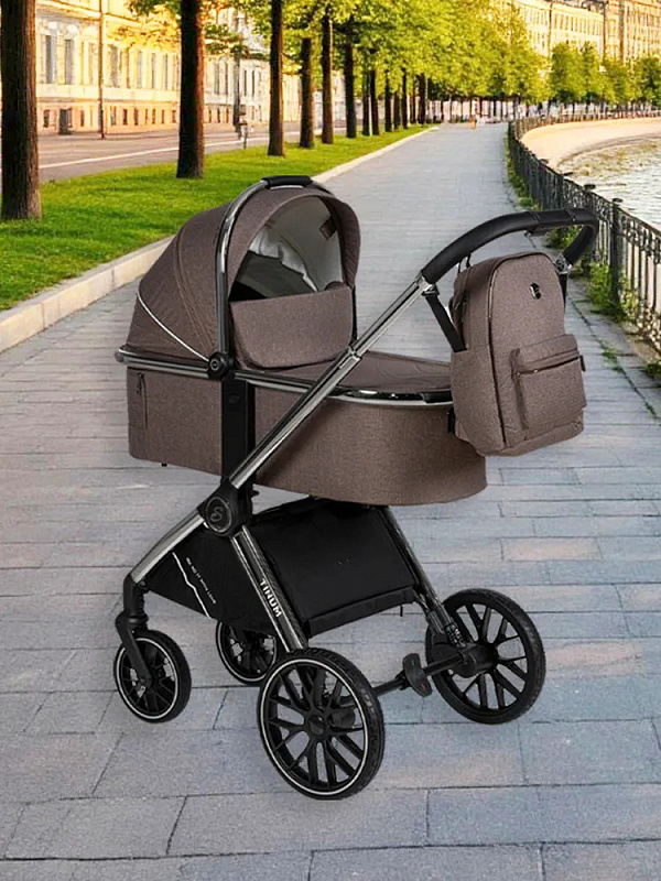 Детская коляска Sevillababy Tinum 2 в 1 Brown/коричневый