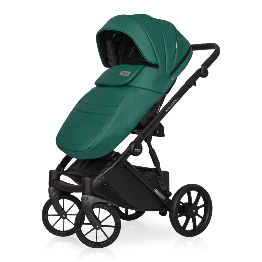 Коляска 3 в 1 Riko Basic Montana Ecco 13 Emerald зеленый