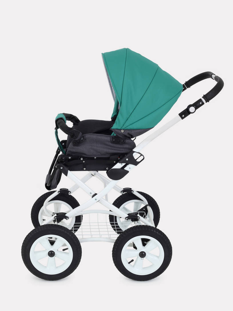 Коляска 2 в 1 Rant Siena Classic 11 серый-темно-зеленый