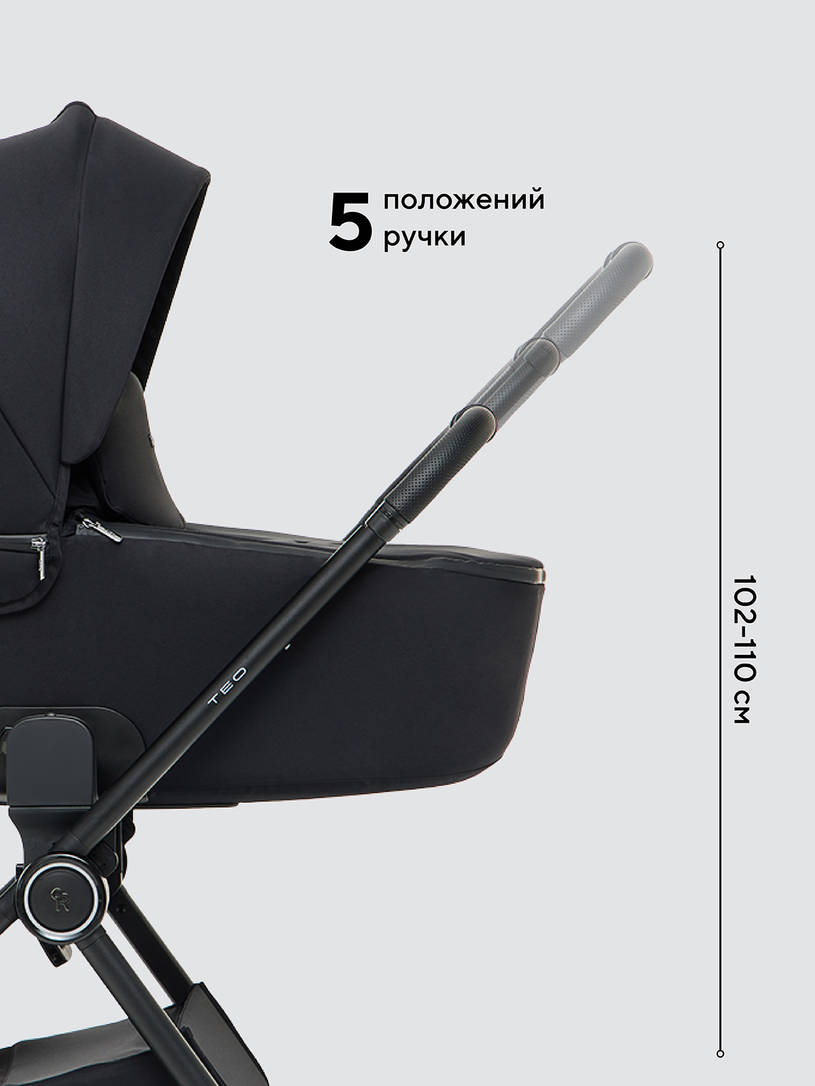 Коляска 2 в 1 Rant Teo Soft Black