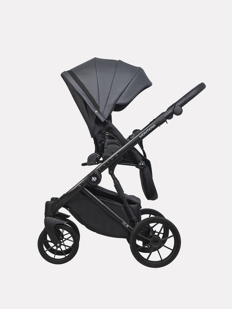 Коляска 2 в 1 Riko Basic Montana Ecco 24 Graphite