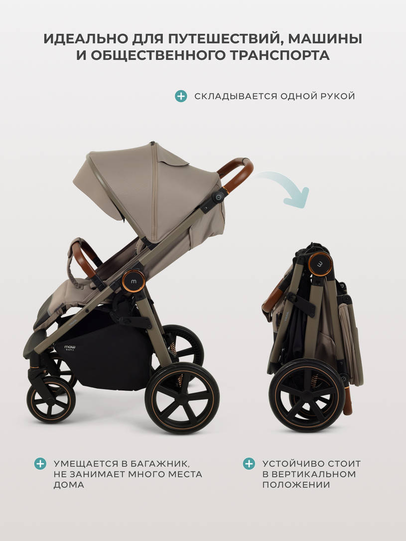 Коляска прогулочная Mowbaby Trail Milky