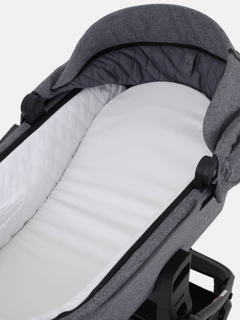 Коляска 3 в 1 Mowbaby Zoom Silver 2025 grey