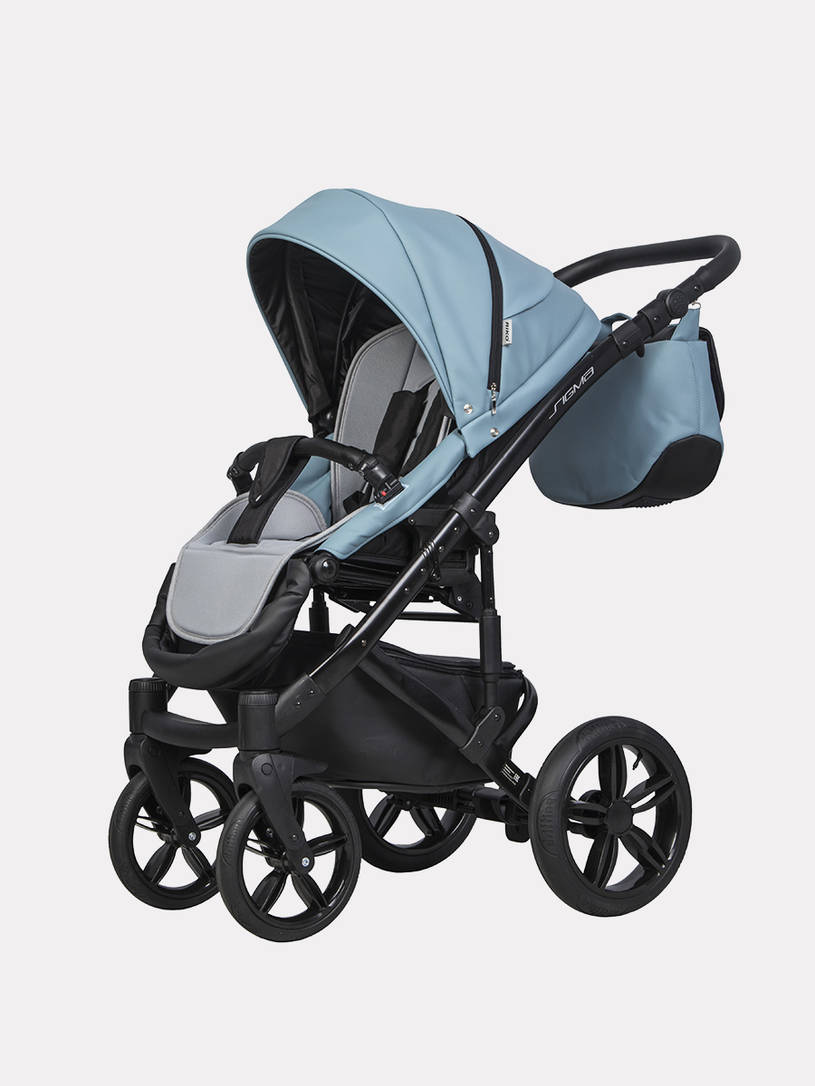 Коляска 3 в 1 Riko Sigma Pro Сrystal blue