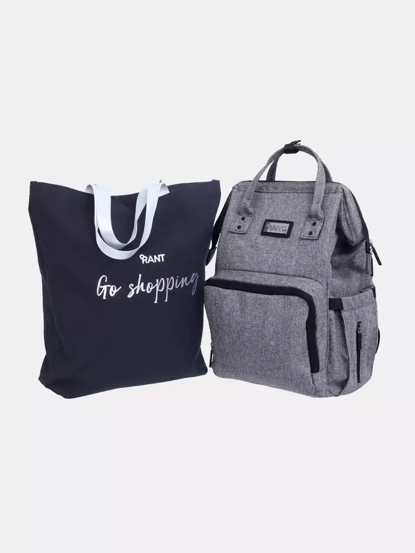 Сумка для мамы + шоппер Rant Shopping Set koala grey