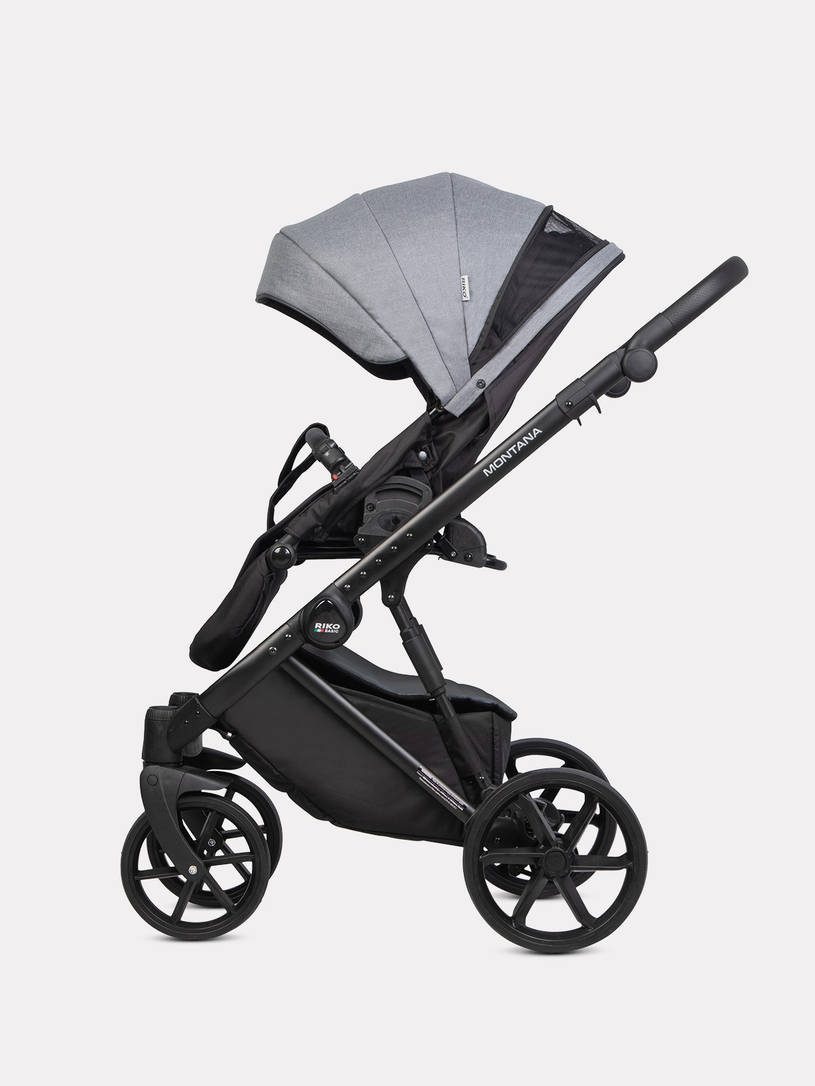 Коляска 2 в 1 Riko Basic Montana Plus 40 Graphite