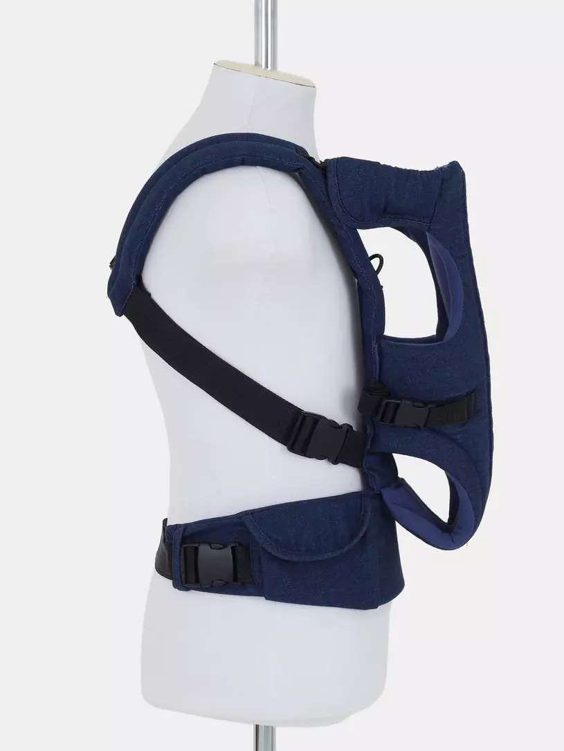 Рюкзак-кенгуру Топотушки Деним стежка синий