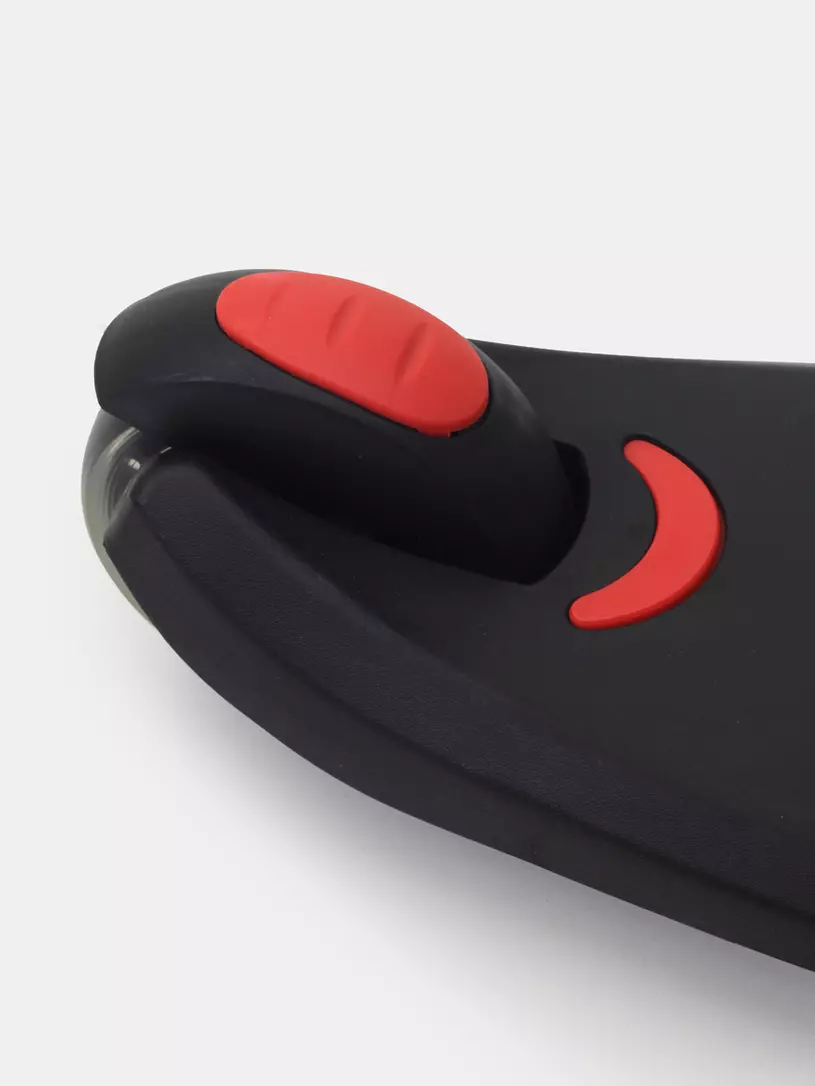 Беговел-самокат Rant Rider Plus со светящимися колесами черный