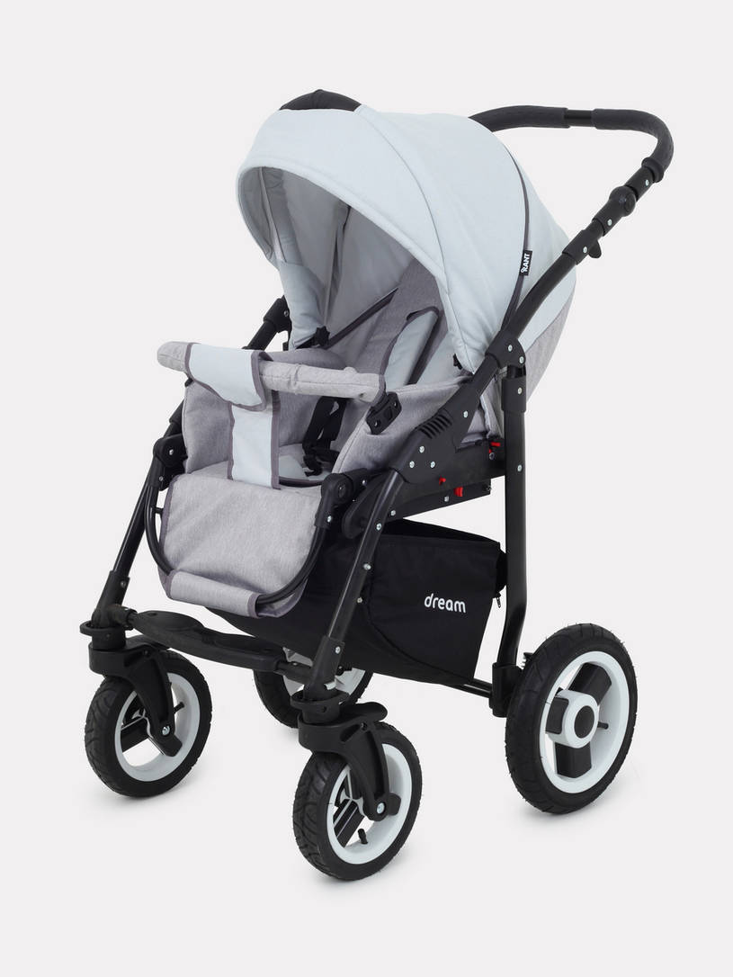 Коляска 2 в 1 Rant Dream 02 светло-серый