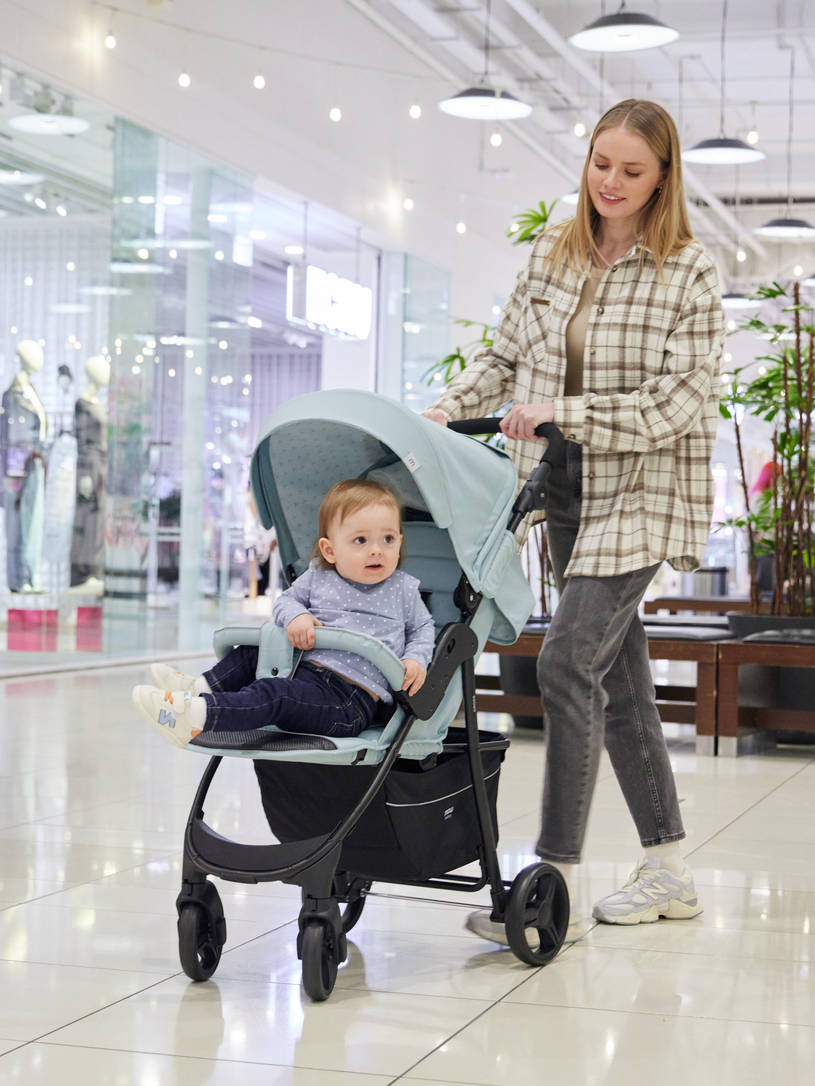 Коляска прогулочная Mowbaby Cross 2024 mint