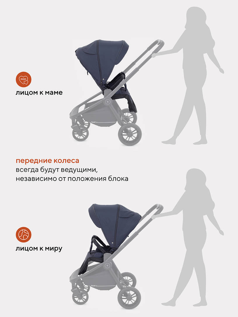 Коляска прогулочная Rant Basic Energy Graphite