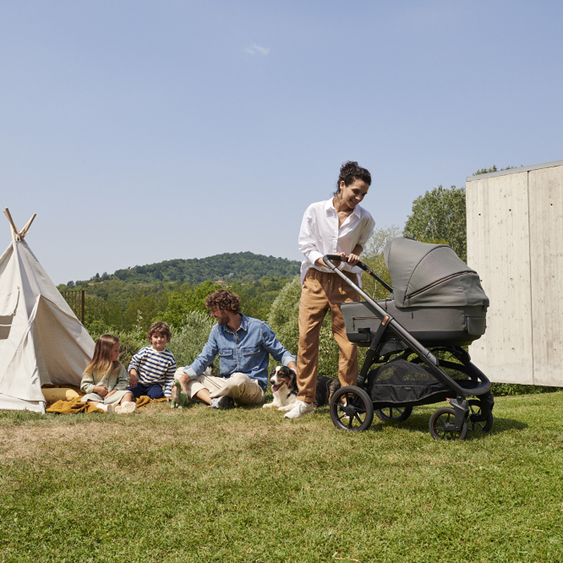 Коляска 3 в 1 i-Size Inglesina Aptica XT New с подставкой под люльку Standup, Tuareg Beige