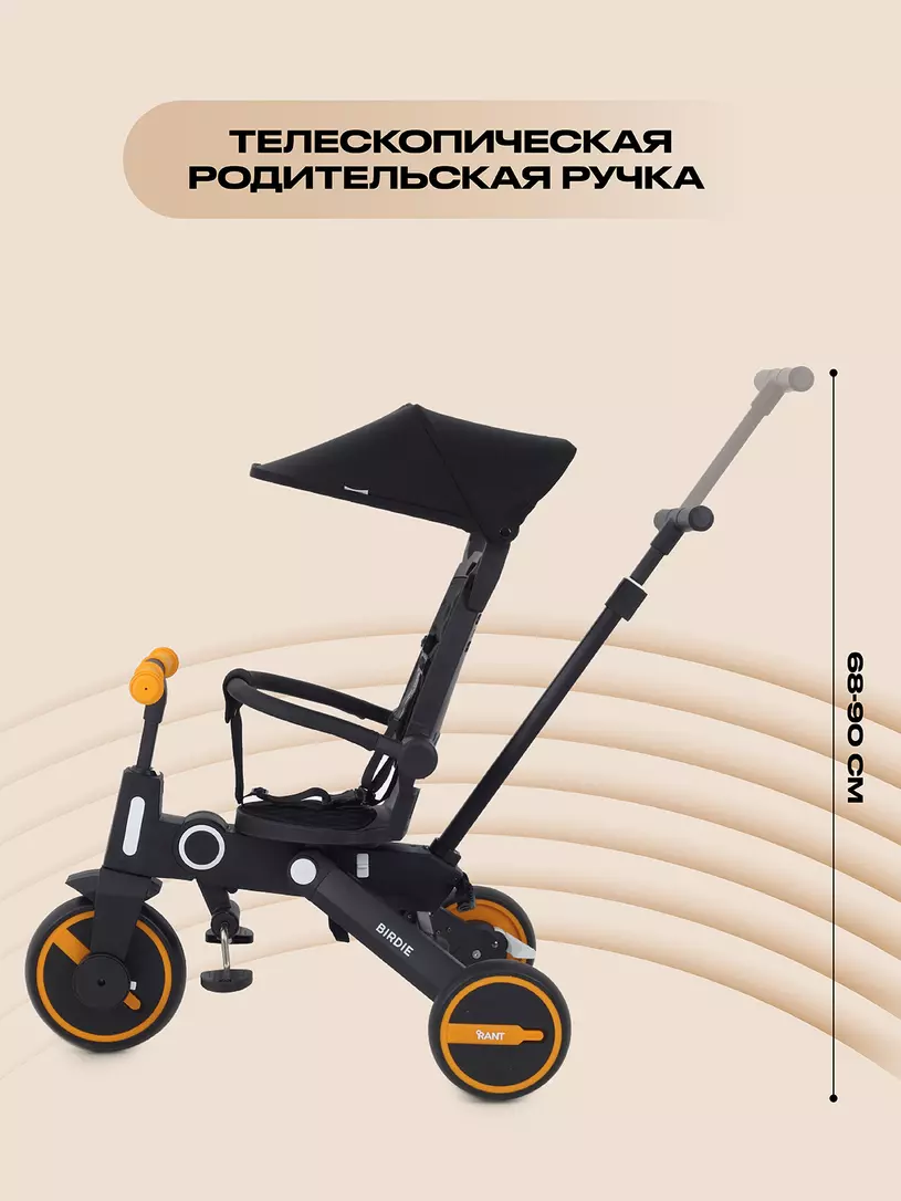 Велосипед 3-х колесный Rant Birdie Graphite