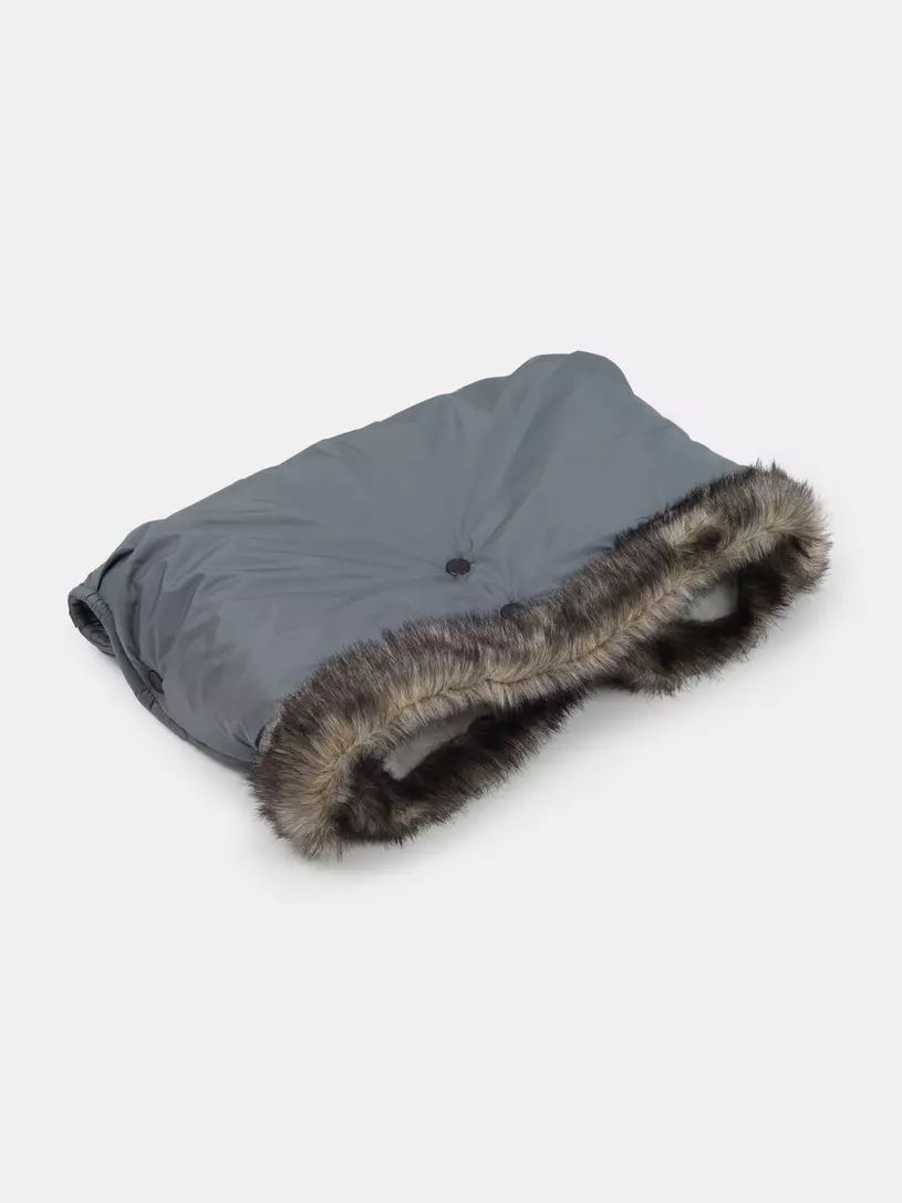 Муфта для рук на коляску Топотушки Престиж серый