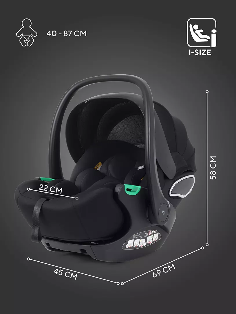 Автокресло Rant Evomax (40-87см) Black