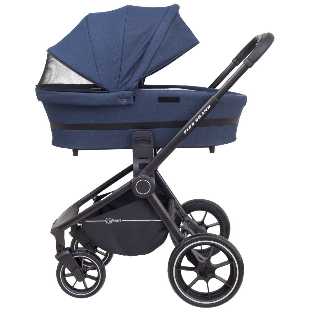 Коляска 3 в 1 Rant Flex Grand Jeans Blue синий