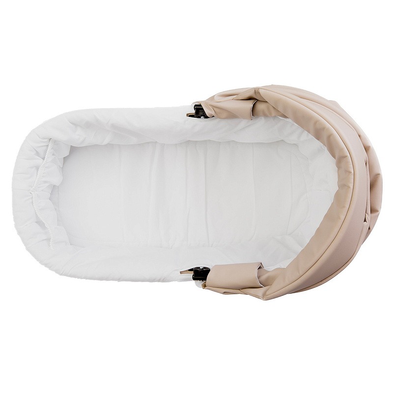 Коляска 2 в 1 Indigo Barbara Eco Classic, Be 02 (Светло-бежевая кожа)