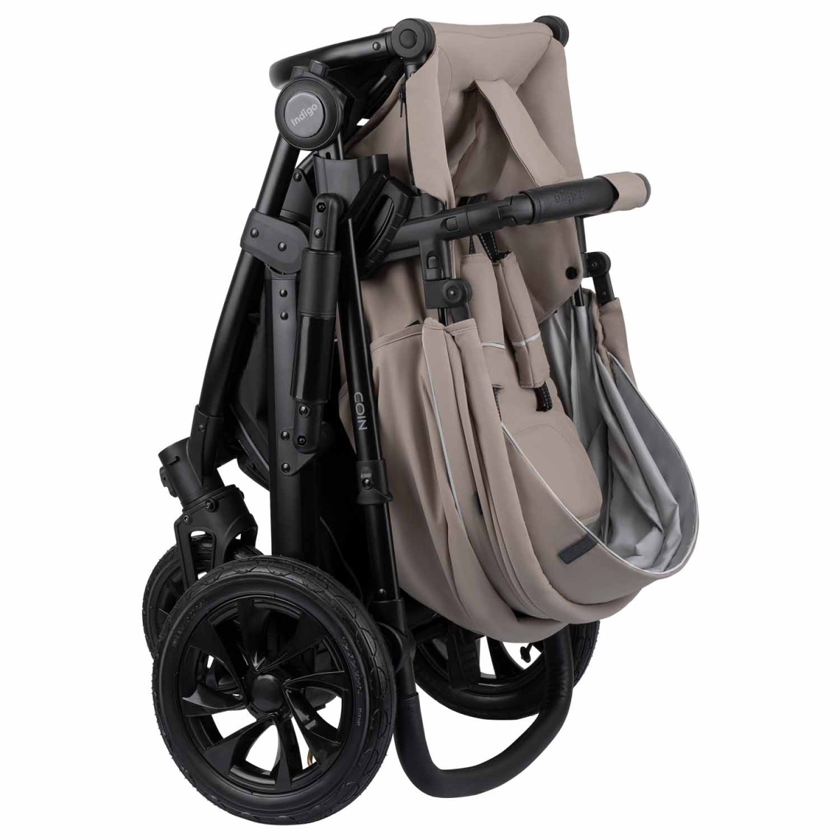 Коляска 2 в 1 Indigo Coin, Бежевый