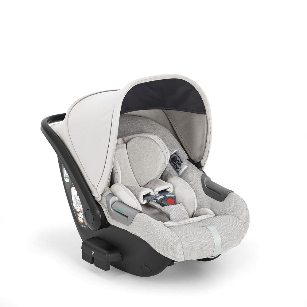 Коляска 3 в 1 Inglesina Aptica New 2025 + Автокресло Inglesina Darwin i-Size (0-13 кг), Opal Ivory (Светло-серый)