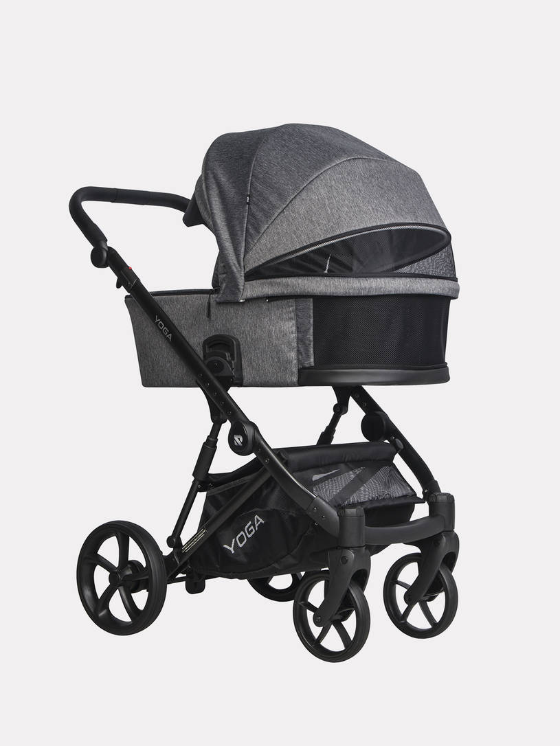 Коляска 2 в 1 Riko Basic YOGA, 01 ГРАФИТ