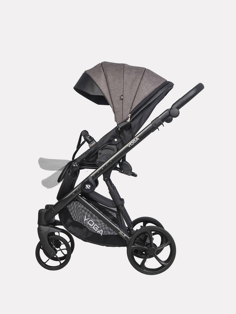 Коляска 2 в 1 Riko Basic YOGA, 02 КОРИЧНЕВЫЙ