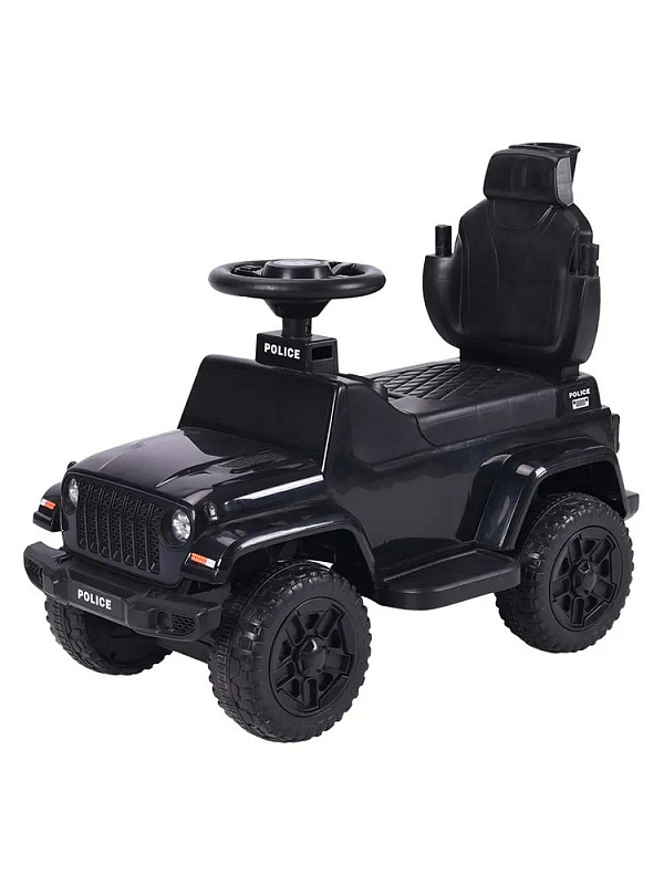 Детская каталка Sevillababy Police 3 в 1 с ручкой BC219 black/черный
