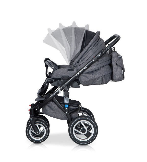Коляска 2 в 1 Riko Bruno 01 серый