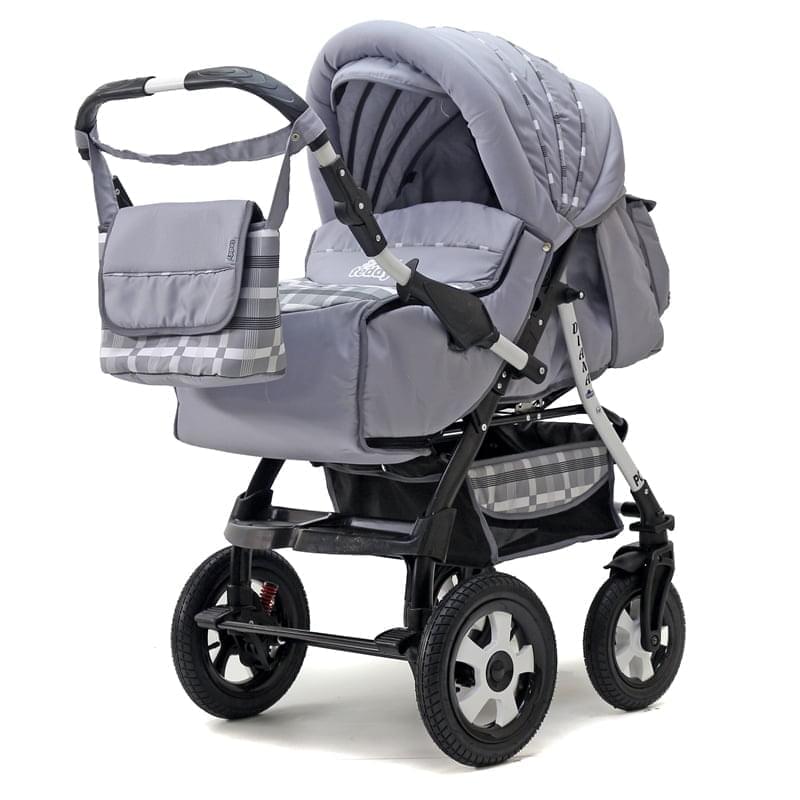 Коляска трансформер Bart-Plast Diana 2016 PKLO DD16, цвет: серый