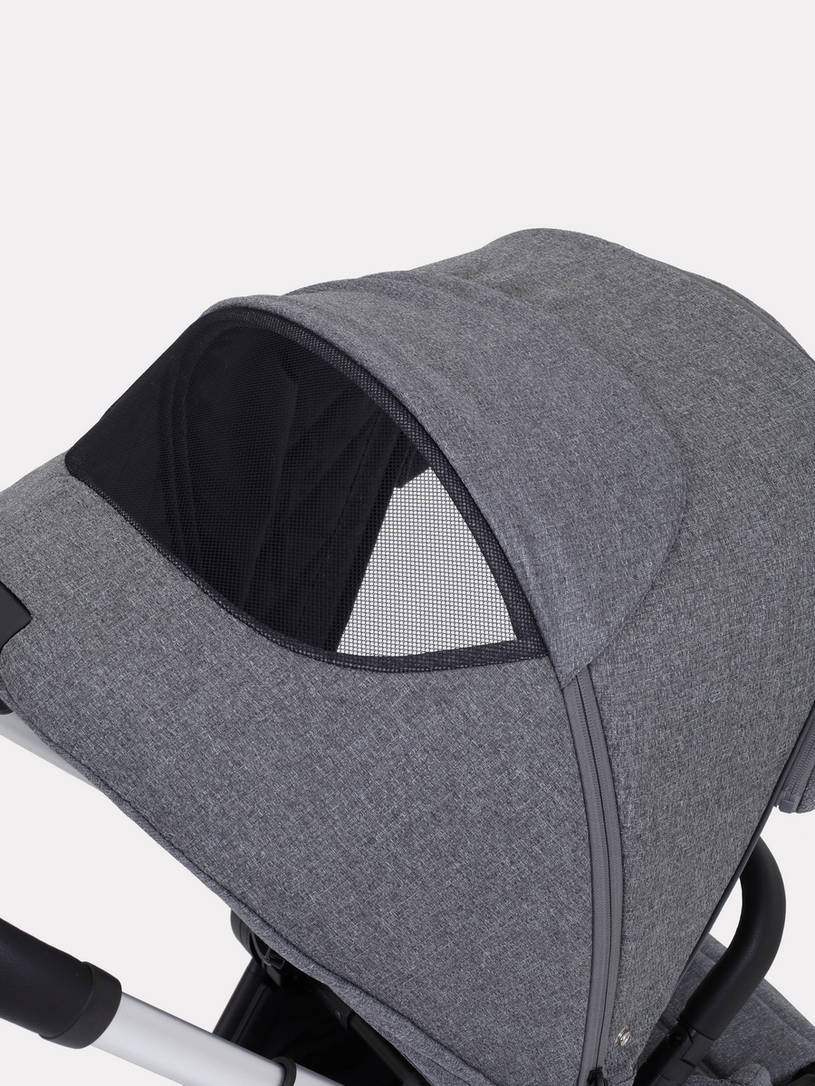 Коляска 3 в 1 Mowbaby Zoom Silver 2025 grey