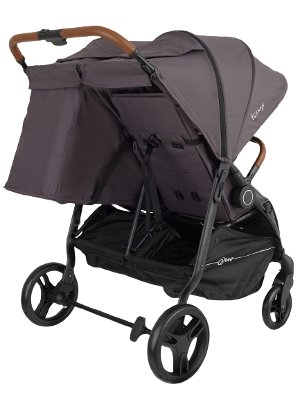 Коляска прогулочная для двойни Rant Twinny RA151 Moon grey. Цвет: Темно-серый