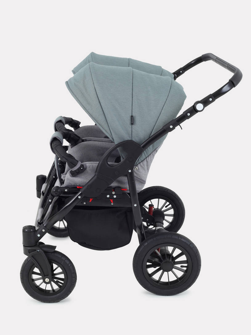 Коляска для двойни 2 в 1 Rant Siena Duo 09 серый-зеленый
