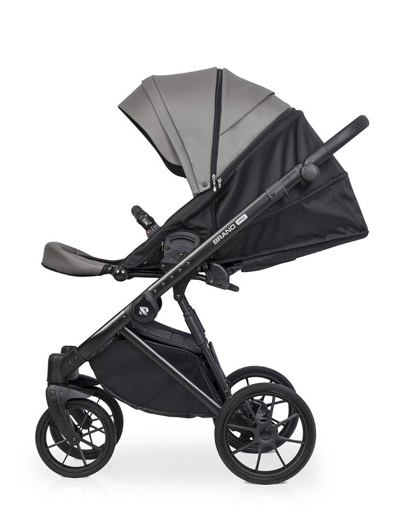 Коляска 2 в 1 Riko Brano Pro, 01 Anthracite