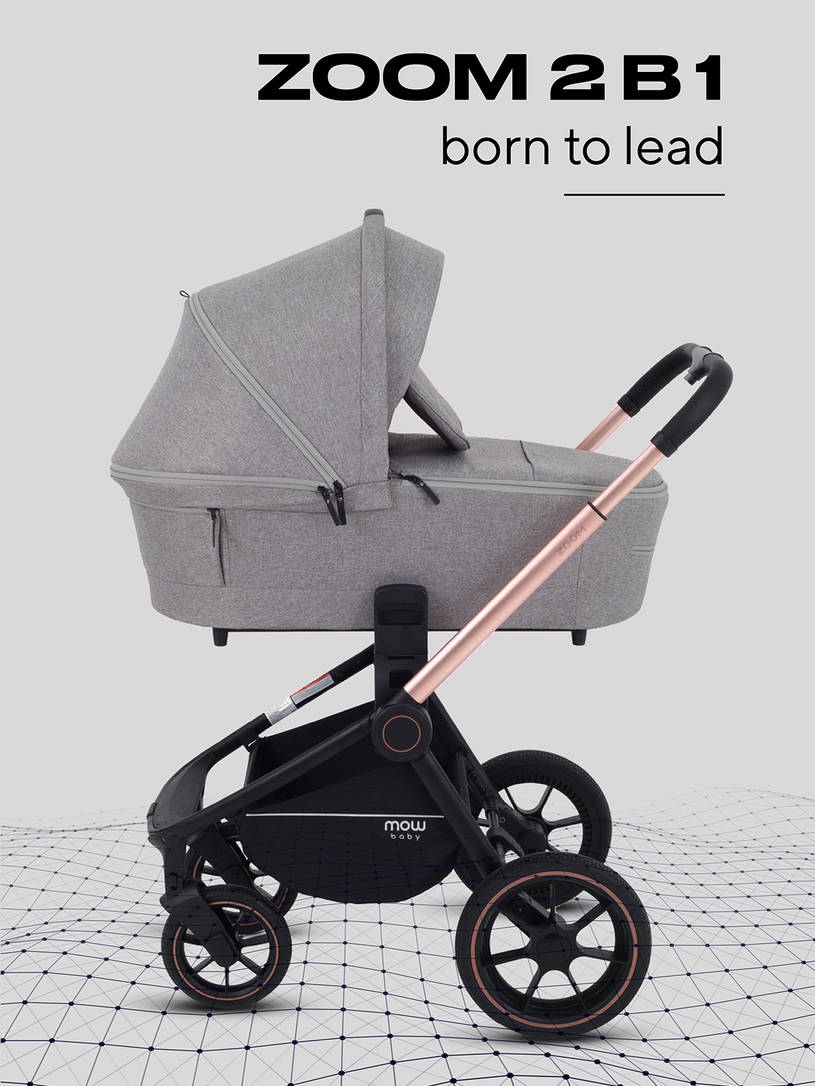 Коляска 2 в 1 MOWBaby ZOOM PU RA086 Gold Beige