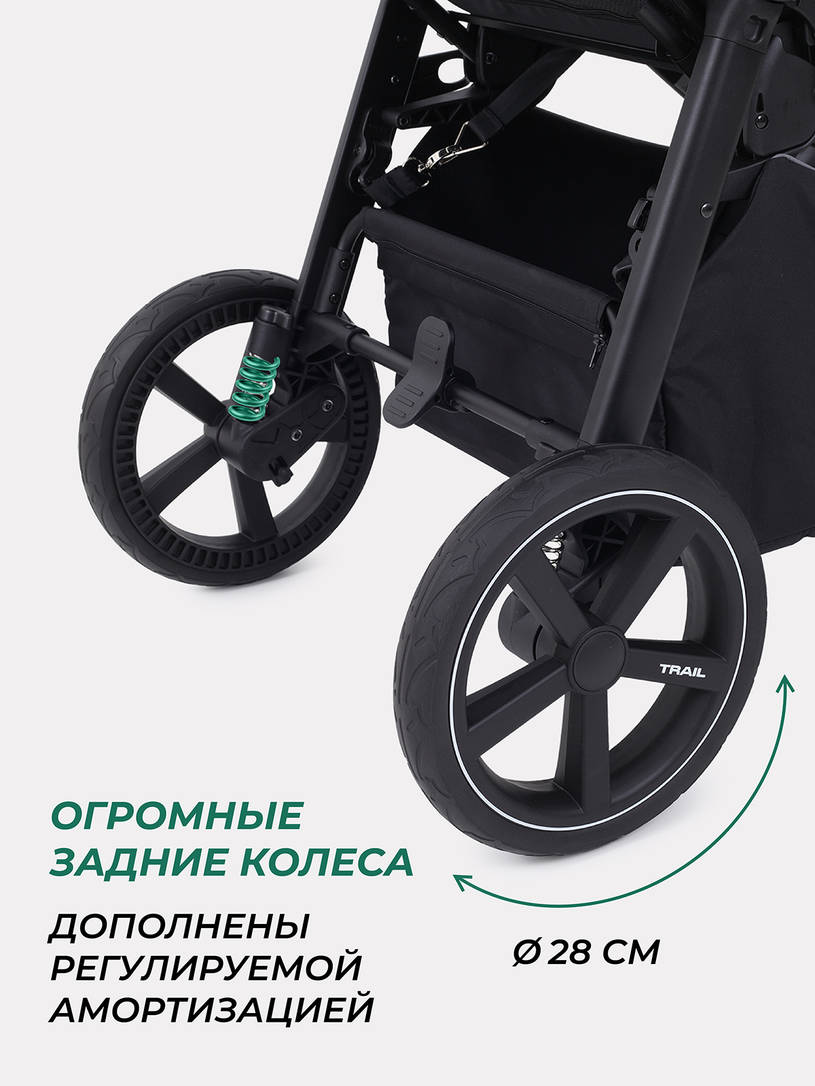 Коляска прогулочная Mowbaby Trail Grey