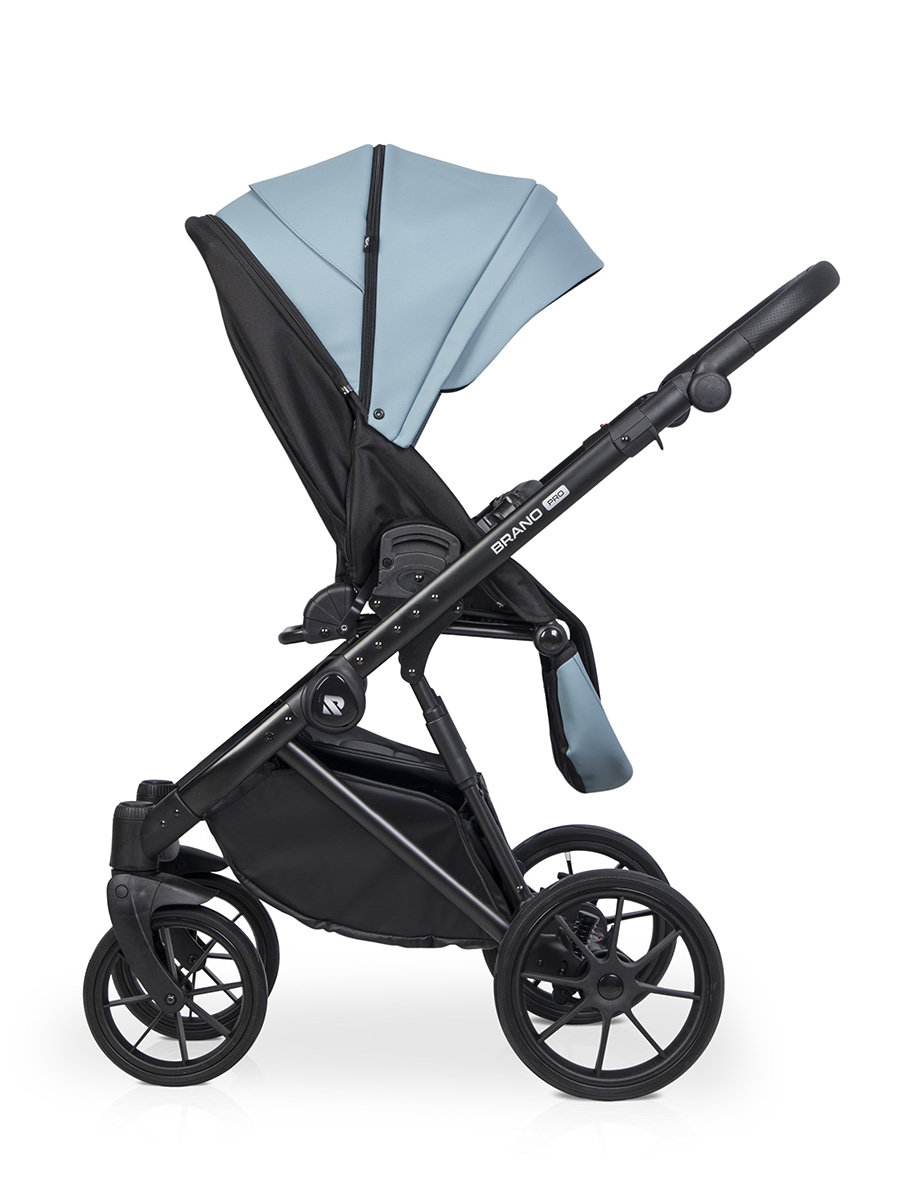 Коляска 3 в 1 Riko Brano Pro, 02 Сrystal blue