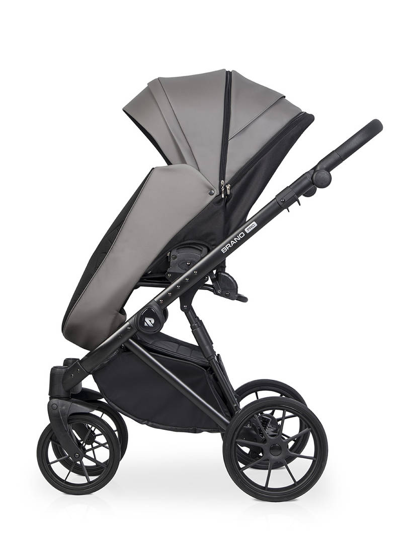 Коляска 2 в 1 Riko Brano Pro, 01 Anthracite