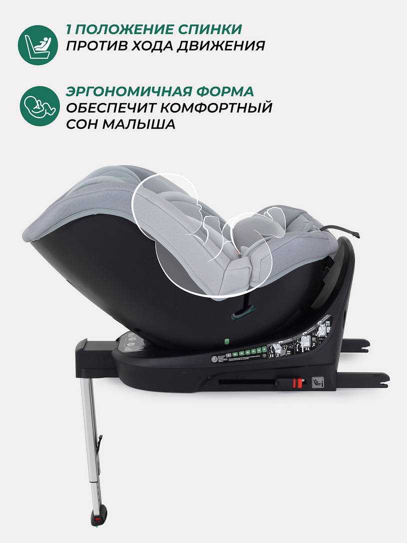 Автокресло Mowbaby Stage isofix (40-150 см) 0-36 кг Grey
