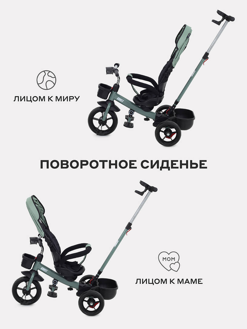 Велосипед 3-х колесный Rant basic Ghost Green